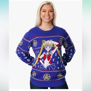 Sailor Moon Christmas Sweater, Large, NWT